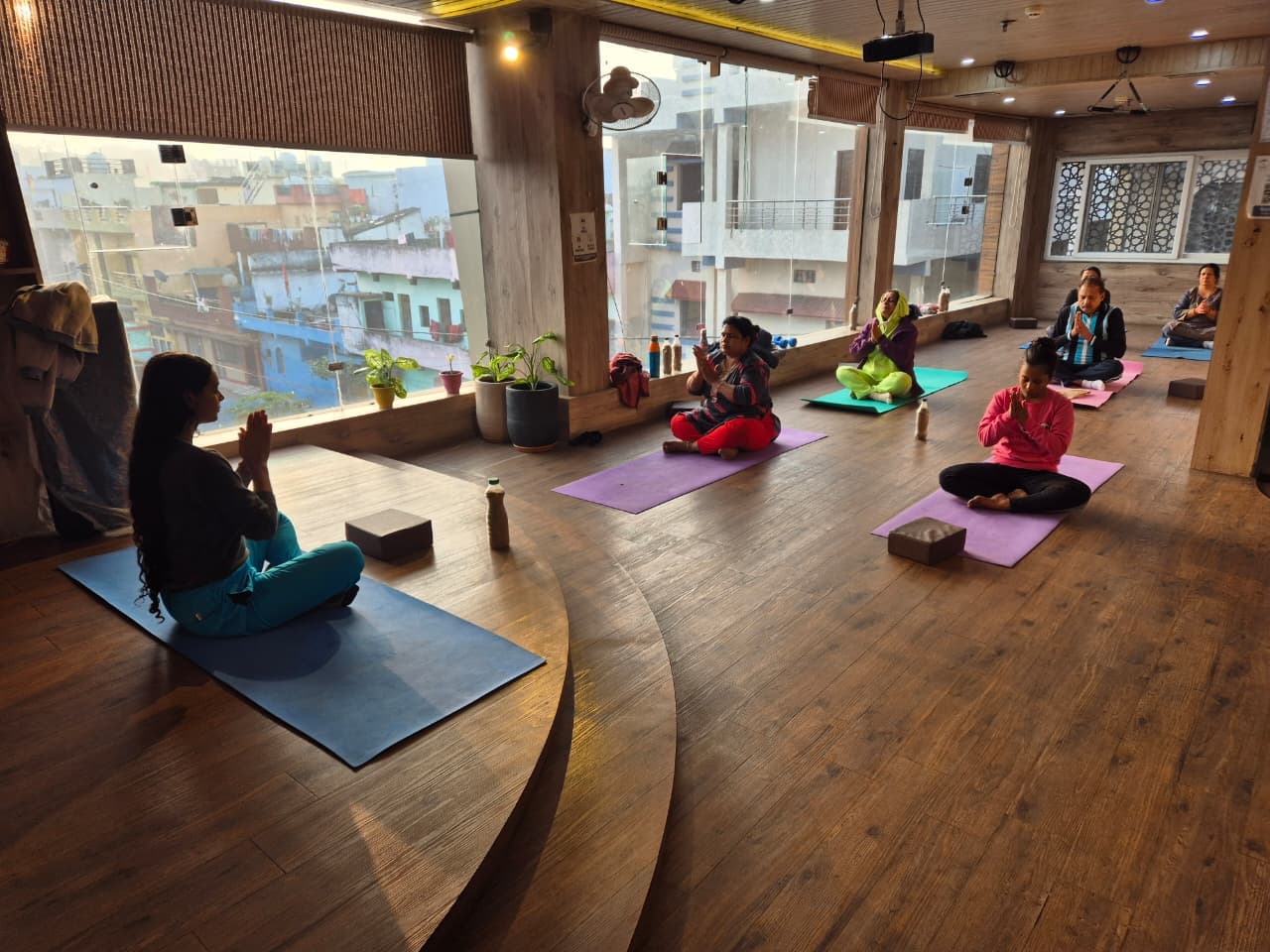 Meditation therapy session